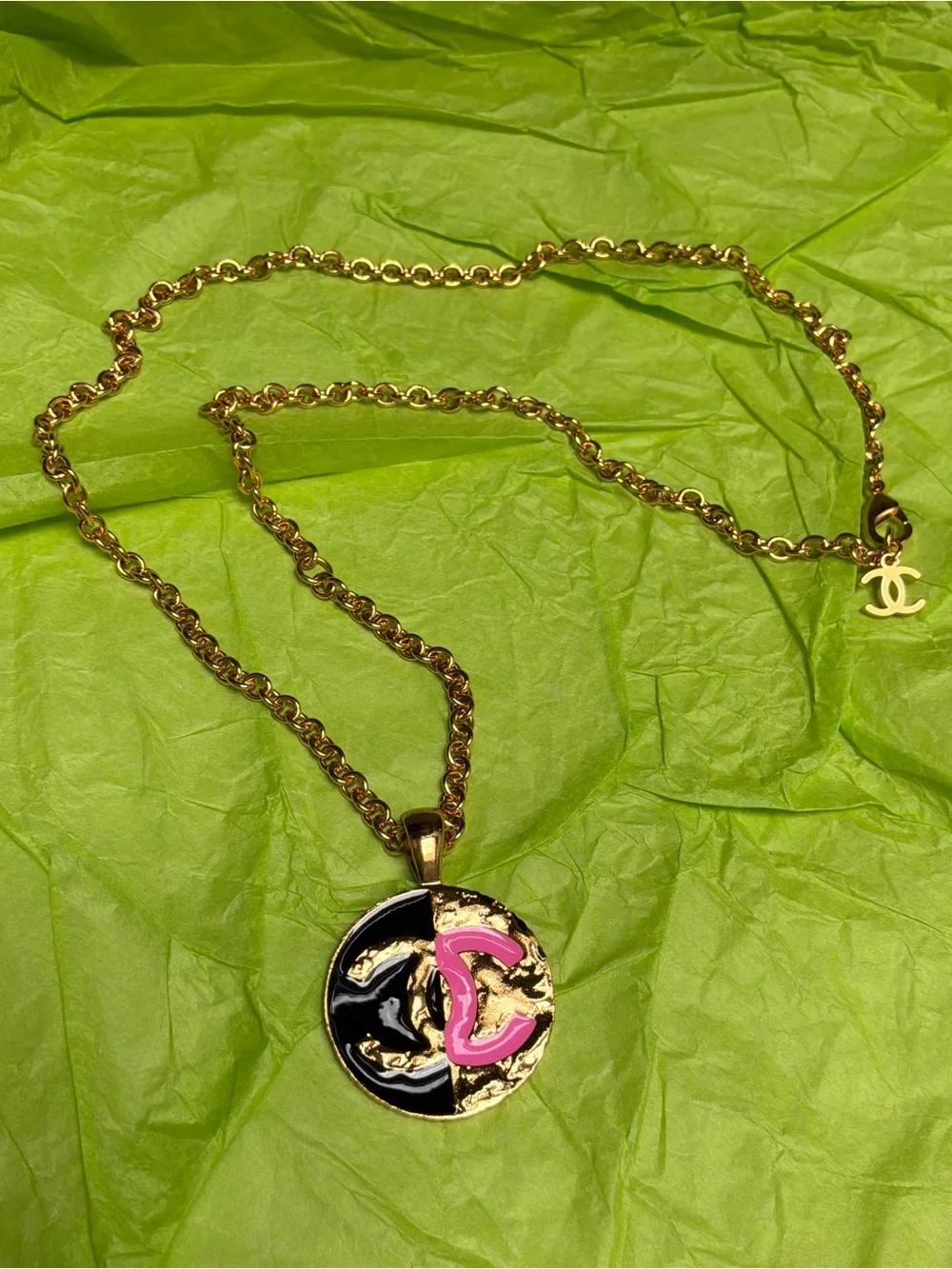 CHANEL CC Pendant Necklace 24C